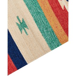 Dywan bawełniany kilim 200 x 300 cm wielokolorowy MARGARA Dywan bawełniany kilim 200 x 300 cm wielokolorowy MARGARA