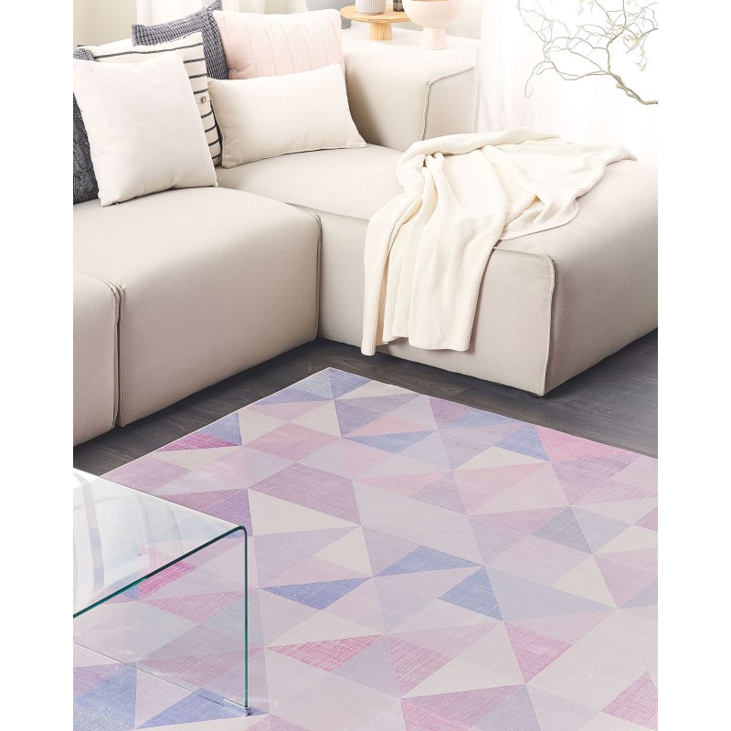 Dywan 160 x 230 cm niebiesko-szary KARTEPE Dywan 160 x 230 cm niebiesko-szary KARTEPE
