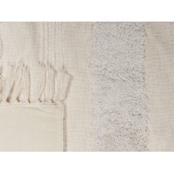 Koc RAEBARELI Bawełna 130 x 180 cm Biały Koc RAEBARELI Bawełna 130 x 180 cm Biały