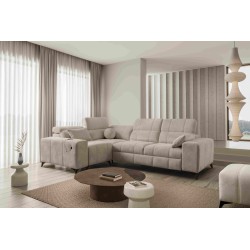 Ballagio II corner sofa with a sleeping function in Plecionka fabric, Spring 1110