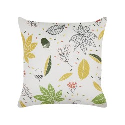 Poduszka dekoracyjna MULLEIN Welur 45 x 45 cm Kolorowy Wzór roślinny