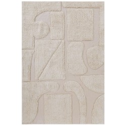Dywan bawełniany 160 x 230 cm beżowy DIYADIN Dywan bawełniany 160 x 230 cm beżowy DIYADIN