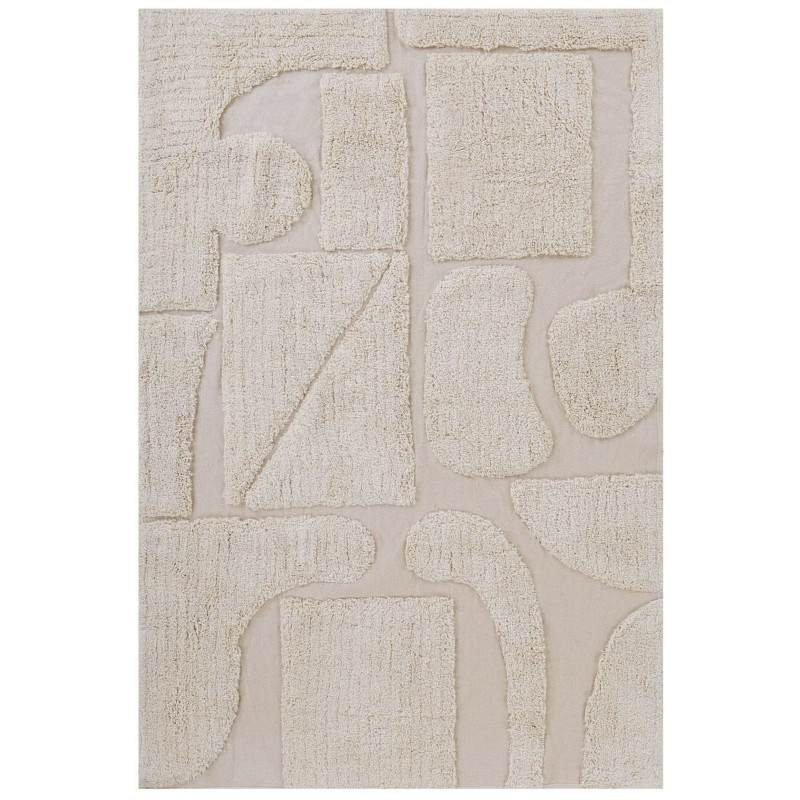 Dywan bawełniany 160 x 230 cm beżowy DIYADIN Dywan bawełniany 160 x 230 cm beżowy DIYADIN