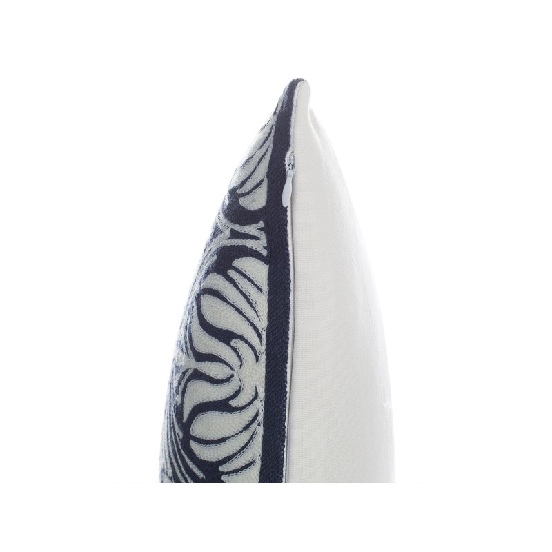 Zestaw 2 poduszek dekoracyjnych NEMESIA Bawełna 45 x 45 cm Ciemnoniebieski Ikat Zestaw 2 poduszek dekoracyjnych NEMESIA Bawełna 45 x 45 cm Ciemnoniebieski Ikat