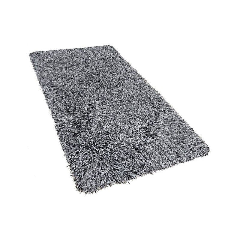 Dywan shaggy 80 x 150 cm czarno-biały CIDE Dywan shaggy 80 x 150 cm czarno-biały CIDE