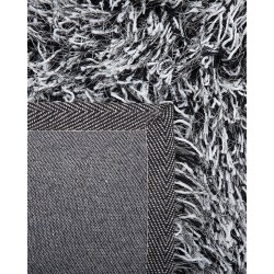 Dywan shaggy 80 x 150 cm czarno-biały CIDE Dywan shaggy 80 x 150 cm czarno-biały CIDE
