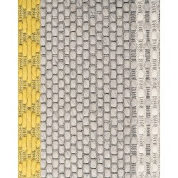 Dywan wełniany 80 x 150 cm żółto-szary AKKAYA Dywan wełniany 80 x 150 cm żółto-szary AKKAYA