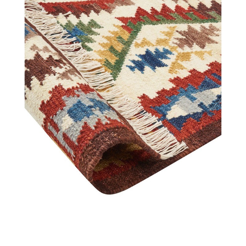 Dywan wełniany kilim 200 x 300 cm wielokolorowy AREVIK Dywan wełniany kilim 200 x 300 cm wielokolorowy AREVIK