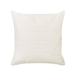 Zestaw 2 poduszek dekoracyjnych SURMI Sztuczne futro 45 x 45 cm Złamana biel Jednolity Zestaw 2 poduszek dekoracyjnych SURMI Sztuczne futro 45 x 45 cm Złamana biel Jednolity