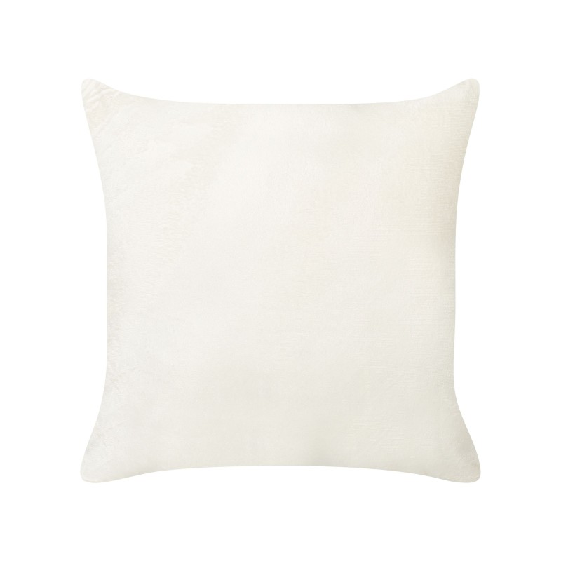 Zestaw 2 poduszek dekoracyjnych SURMI Sztuczne futro 45 x 45 cm Złamana biel Jednolity Zestaw 2 poduszek dekoracyjnych SURMI Sztuczne futro 45 x 45 cm Złamana biel Jednolity
