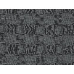 Narzuta na łóżko BERE Bawełna 200 x 220 cm Ciemnoszary Narzuta na łóżko BERE Bawełna 200 x 220 cm Ciemnoszary