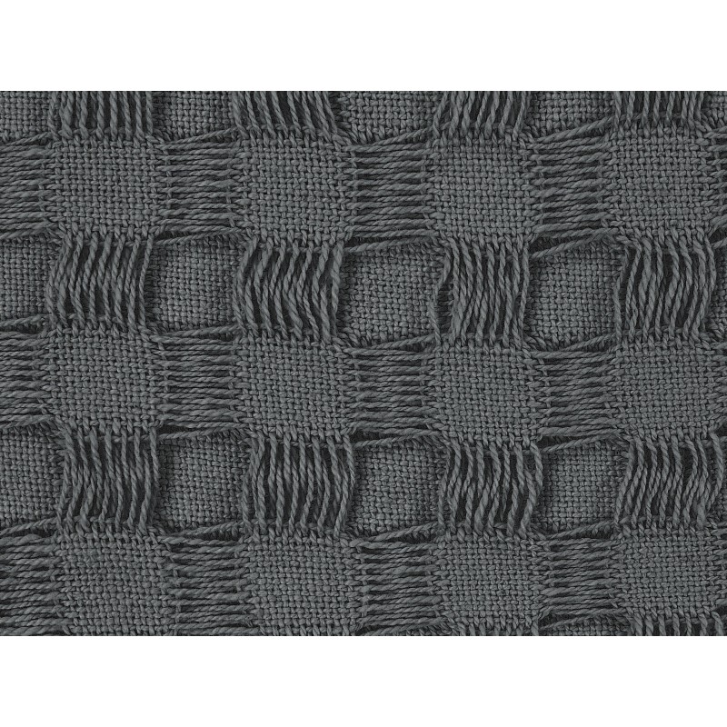 Narzuta na łóżko BERE Bawełna 200 x 220 cm Ciemnoszary Narzuta na łóżko BERE Bawełna 200 x 220 cm Ciemnoszary