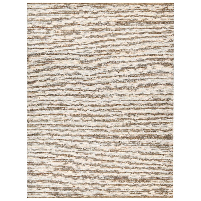 Dywan bawełniany 300 x 400 cm beżowo-biały BARKHAN Dywan bawełniany 300 x 400 cm beżowo-biały BARKHAN