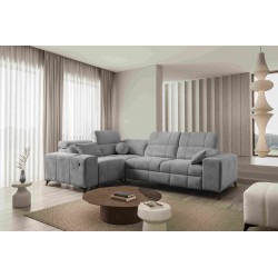 Ballagio II corner sofa with a sleeping function in Plecionka fabric, Spring 1102