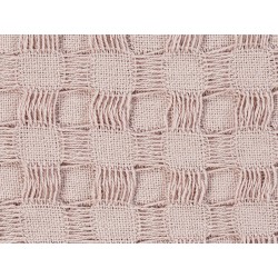 Narzuta na łóżko BERE Bawełna 200 x 220 cm Pastelowy róż Narzuta na łóżko BERE Bawełna 200 x 220 cm Pastelowy róż