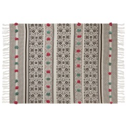 Koc CHINSURAH Bawełna 130 x 180 cm Brązowy Koc CHINSURAH Bawełna 130 x 180 cm Brązowy