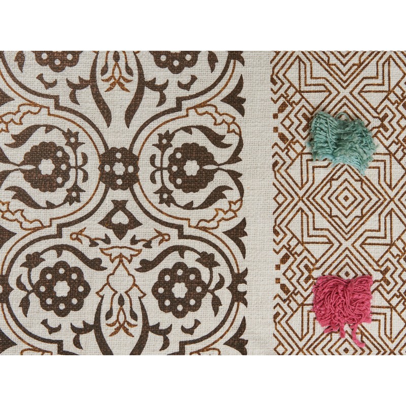 Koc CHINSURAH Bawełna 130 x 180 cm Brązowy Koc CHINSURAH Bawełna 130 x 180 cm Brązowy