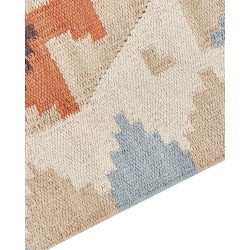 Dywan bawełniany kilim 160 x 230 cm wielokolorowy DILIJAN Dywan bawełniany kilim 160 x 230 cm wielokolorowy DILIJAN