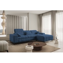 Ballagio I corner sofa with a sleeping function made from Plecionka fabric, Spring 1118 - beauty and functionality in one!