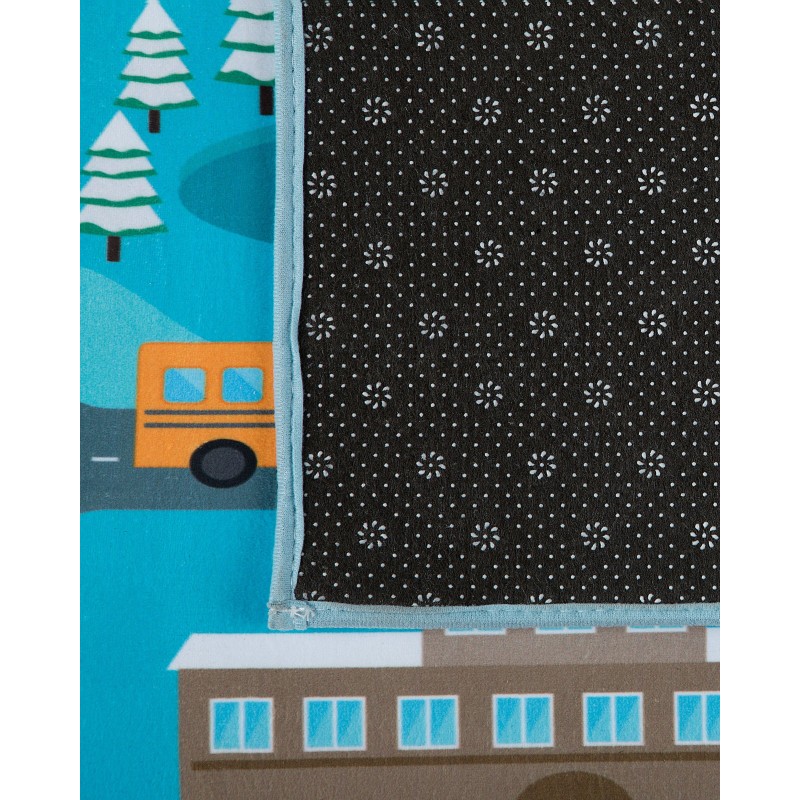 Dywan dziecięcy nadruk z miastem 80 x 150 cm KIGI Dywan dziecięcy nadruk z miastem 80 x 150 cm KIGI