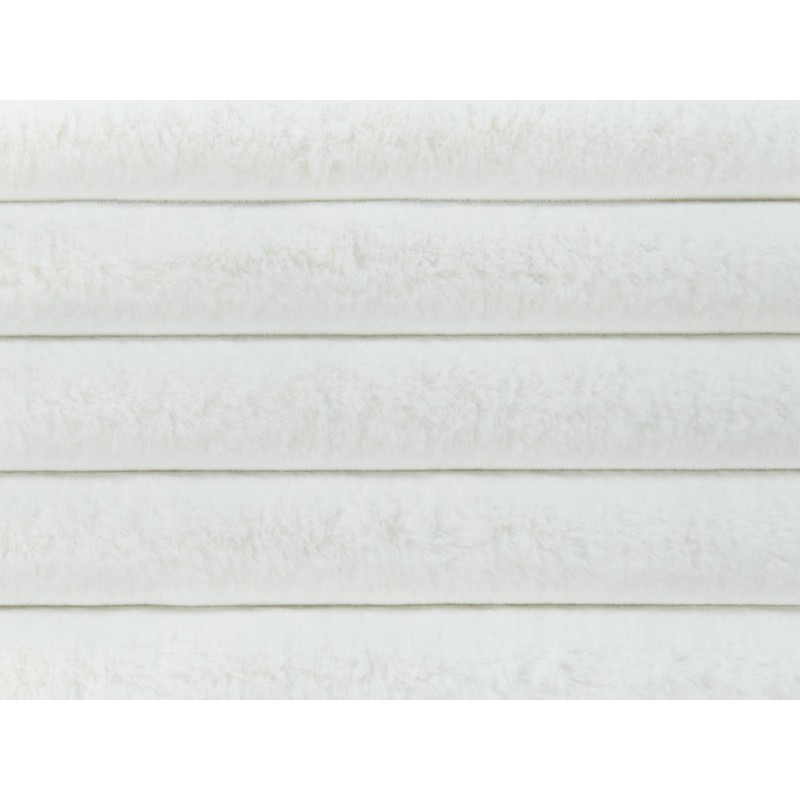 Narzuta na łóżko RAKYA Sztuczne futro 200 x 220 cm Biały Narzuta na łóżko RAKYA Sztuczne futro 200 x 220 cm Biały