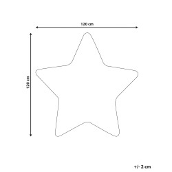 Dywan dziecięcy kształt gwiazdy 120 x 120 cm różowy SIRIUS Dywan dziecięcy kształt gwiazdy 120 x 120 cm różowy SIRIUS