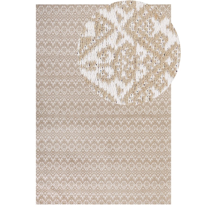 Dywan z juty 200 x 300 cm beżowy ATIMA Dywan z juty 200 x 300 cm beżowy ATIMA
