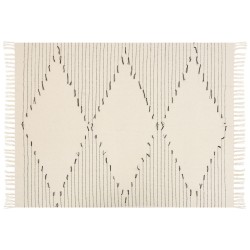 Koc ULUYOL Bawełna 130 x 170 cm Beżowy Koc ULUYOL Bawełna 130 x 170 cm Beżowy