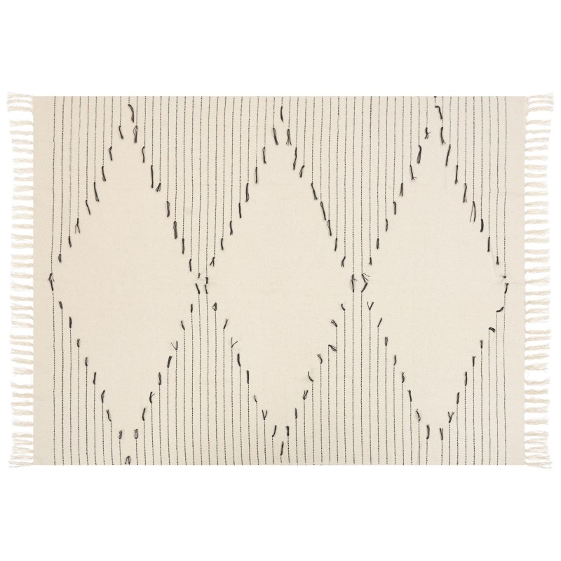 Koc ULUYOL Bawełna 130 x 170 cm Beżowy Koc ULUYOL Bawełna 130 x 170 cm Beżowy
