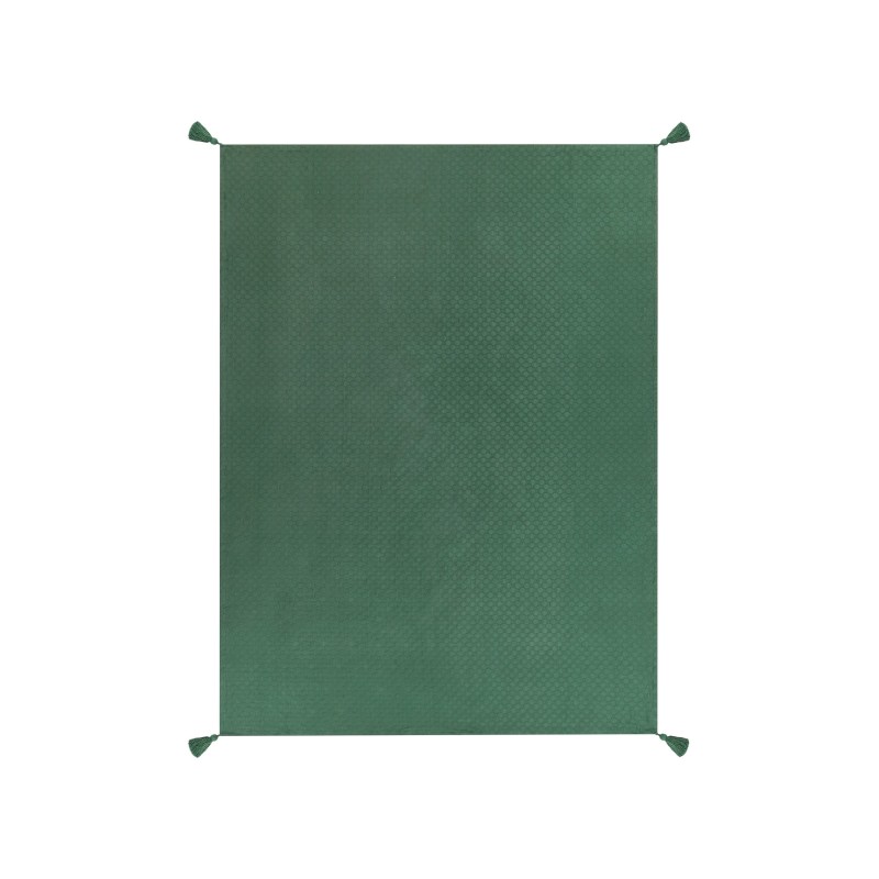 Narzuta na łóżko LINDULA Bawełna 150 x 200 cm Zielony Narzuta na łóżko LINDULA Bawełna 150 x 200 cm Zielony