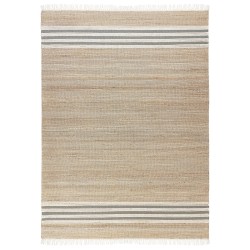 Dywan z juty 160 x 230 cm beżowo-szary MIRZA Dywan z juty 160 x 230 cm beżowo-szary MIRZA