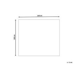 Narzuta na łóżko SITAPUR Sztuczne futro 200 x 220 cm Musztardowy Narzuta na łóżko SITAPUR Sztuczne futro 200 x 220 cm Musztardowy