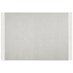 Koc MITYAL Bawełna 125 x 150 cm Beżowoszary Koc MITYAL Bawełna 125 x 150 cm Beżowoszary