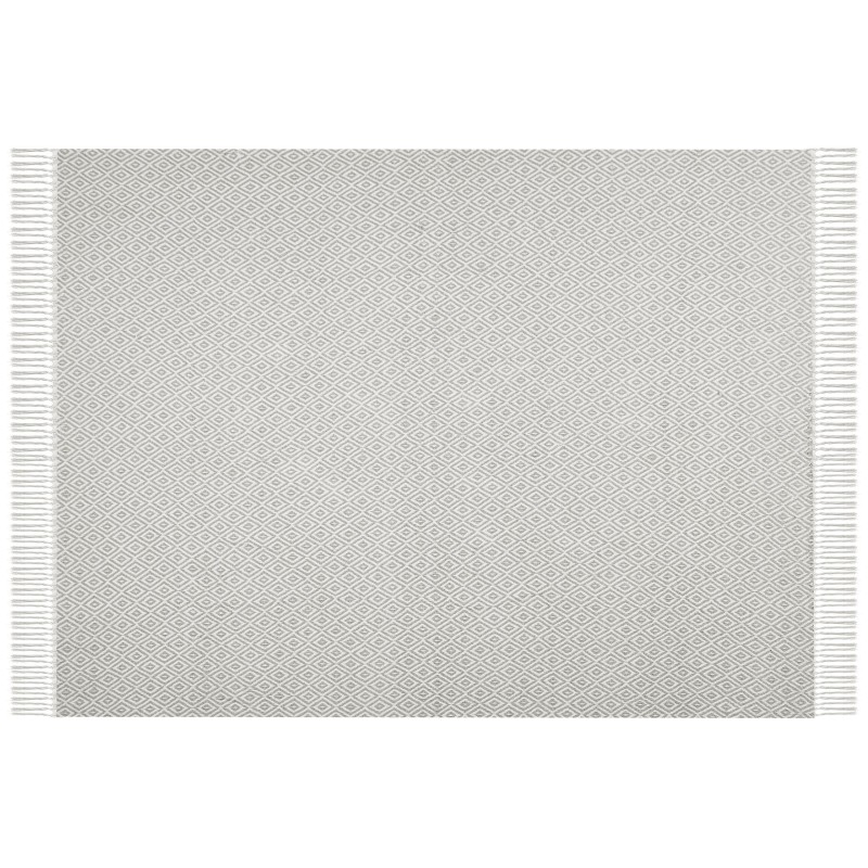 Koc MITYAL Bawełna 125 x 150 cm Beżowoszary Koc MITYAL Bawełna 125 x 150 cm Beżowoszary