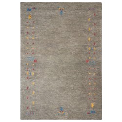 Dywan wełniany gabbeh 160 x 230 cm szary SEYMEN Dywan wełniany gabbeh 160 x 230 cm szary SEYMEN