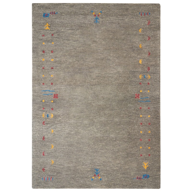 Dywan wełniany gabbeh 160 x 230 cm szary SEYMEN Dywan wełniany gabbeh 160 x 230 cm szary SEYMEN
