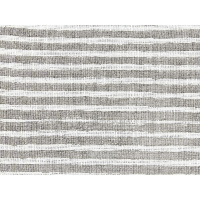 Zestaw 2 poduszek dekoracyjnych KANPAS Len 50 x 50 cm Szary W paski Zestaw 2 poduszek dekoracyjnych KANPAS Len 50 x 50 cm Szary W paski