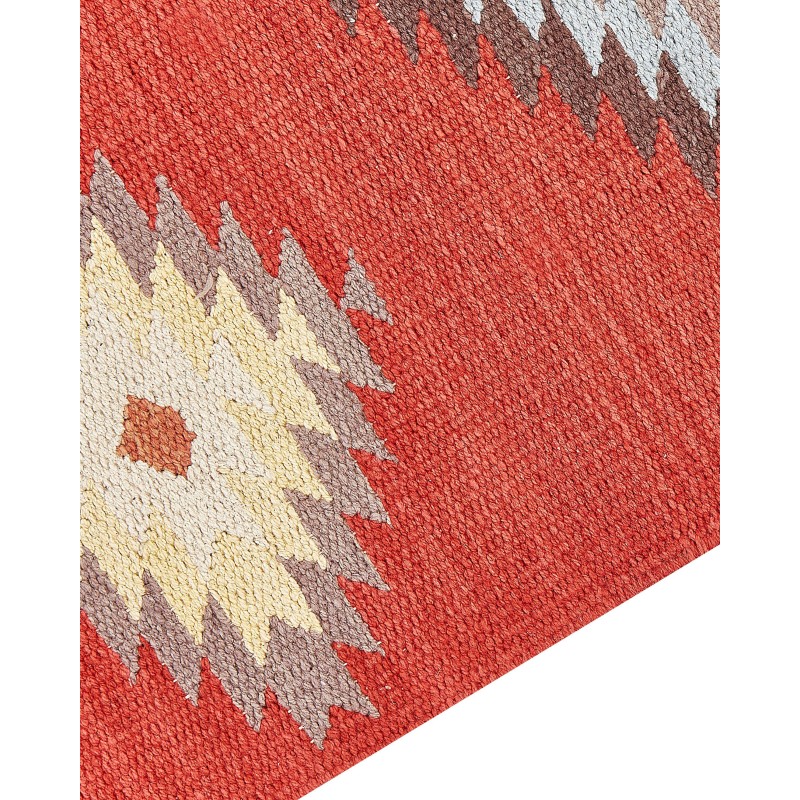 Dywan bawełniany kilim 200 x 300 cm wielokolorowy LORUT Dywan bawełniany kilim 200 x 300 cm wielokolorowy LORUT