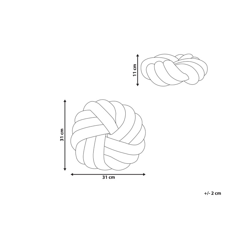 Poduszka dekoracyjna AKOLA Boucle 31 x 31 cm Musztardowy Jednolity Poduszka dekoracyjna AKOLA Boucle 31 x 31 cm Musztardowy Jednolity