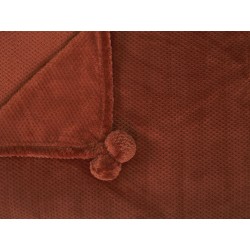 Koc SAITLER 200 x 220 cm Złoty brąz Koc SAITLER 200 x 220 cm Złoty brąz