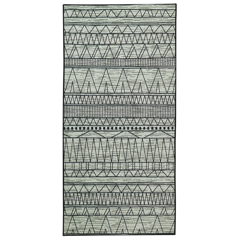 Dywan 80 x 150 cm czarno-szary KEBAN Dywan 80 x 150 cm czarno-szary KEBAN