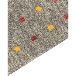 Dywan wełniany gabbeh 80 x 150 cm szary SEYMEN Dywan wełniany gabbeh 80 x 150 cm szary SEYMEN