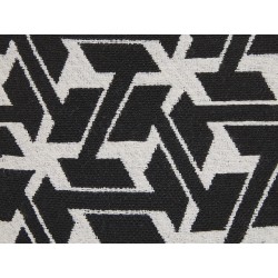 Zestaw 2 poduszek dekoracyjnych ANDIRIN Bawełna 45 x 45 cm Czarny Wzór geometryczny Zestaw 2 poduszek dekoracyjnych ANDIRIN Bawełna 45 x 45 cm Czarny Wzór geometryczny