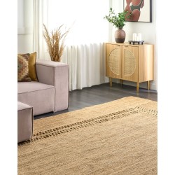 Dywan z juty 300 x 400 cm beżowy YENIKOY Dywan z juty 300 x 400 cm beżowy YENIKOY