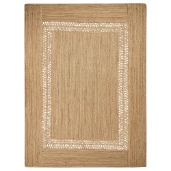 Dywan z juty 300 x 400 cm beżowy YENIKOY Dywan z juty 300 x 400 cm beżowy YENIKOY
