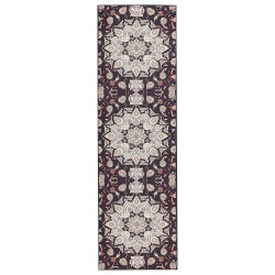 Dywan 60 x 200 cm czarno-beżowy ARITAS Dywan 60 x 200 cm czarno-beżowy ARITAS