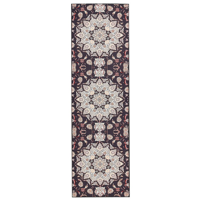 Dywan 60 x 200 cm czarno-beżowy ARITAS Dywan 60 x 200 cm czarno-beżowy ARITAS