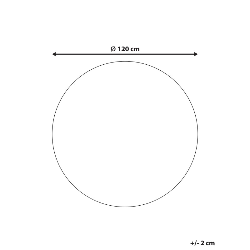 Dywan dziecięcy okrągły z juty miś ⌀ 120 cm beżowy KOSALAR Dywan dziecięcy okrągły z juty miś ⌀ 120 cm beżowy KOSALAR