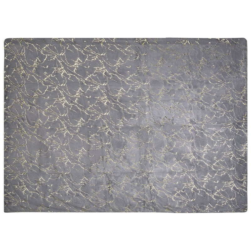 Koc GODAVARI 130 x 180 cm Szary Koc GODAVARI 130 x 180 cm Szary