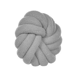 Zestaw 2 poduszek dekoracyjnych AKOLA Boucle 31 x 31 cm Szary Jednolity Zestaw 2 poduszek dekoracyjnych AKOLA Boucle 31 x 31 cm Szary Jednolity